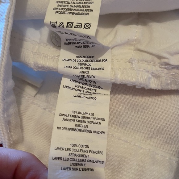 Denim Co White Jeans Shorts Frayed Hem SZ4 - Picture 10 of 10